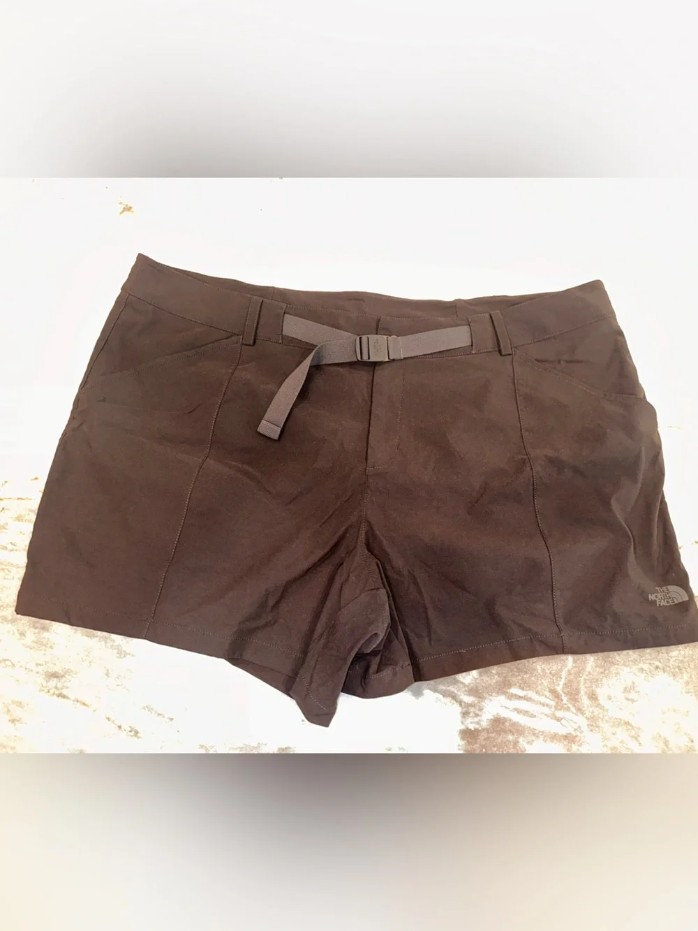 The‎ North Face Size 26W Women's Black  High-Rise Utility Shorts with Belt